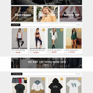 Theme WordPress shop quần áo